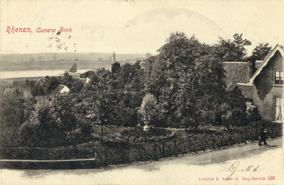 13290 Gezicht op het Cunerapark te Grebbe (gemeente Rhenen) uit het noorden.